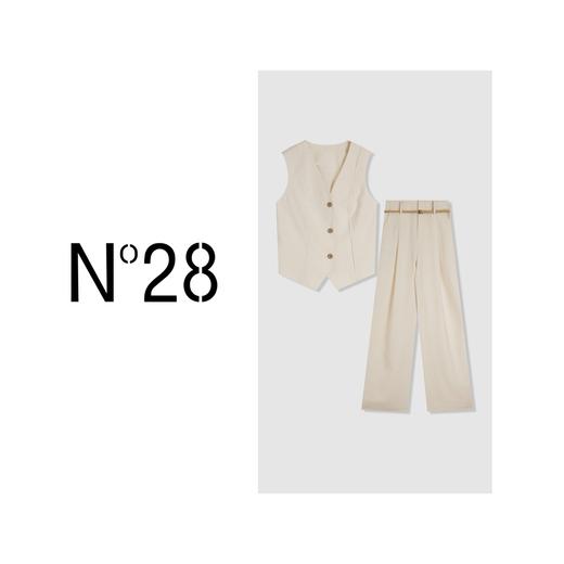 【破价】N°28【米兰马甲2件套】夏款设计师时尚简约气质干练马甲套装8A23Z103 商品图1