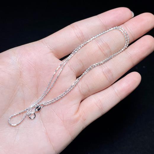 链子925银 玉美人菲菲#S925银链子-双珠链 商品图0