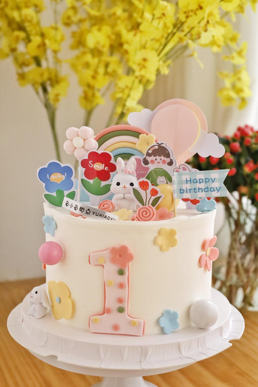 可爱彩虹花花小兔 商品图2