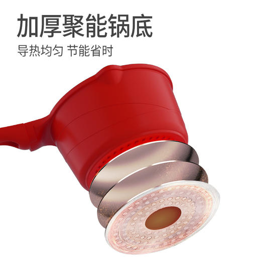 韩国迪迪尼卡didinika龙辅食锅陶瓷婴儿小奶锅宝宝辅食锅煮粥食品级不粘锅汤锅18cm 商品图1