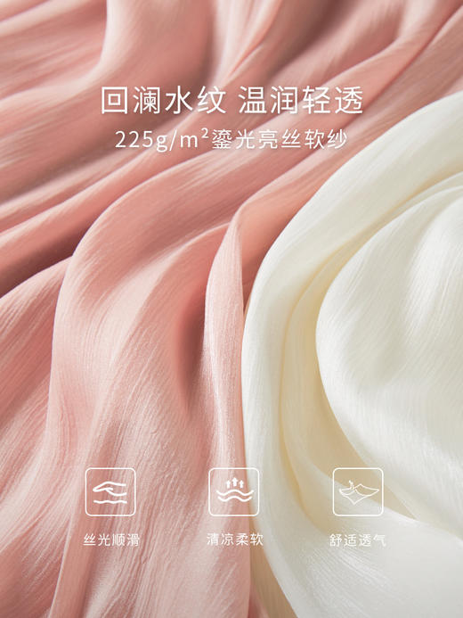 【专属特价】熙世界超仙女森系鎏光纱裙半身裙2025夏款遮胯垂感飘逸a字裙子 商品图3