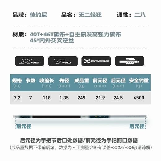 佳钓尼无二轻狂鱼竿 商品图1