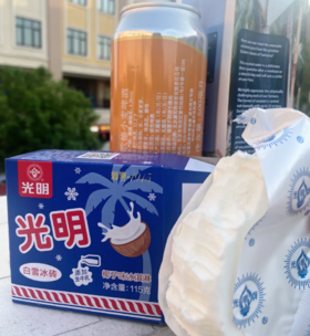光明白雪中砖椰子口味115g
