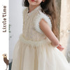 女童钉珠中式网纱裙春秋公主裙2024新款高端礼服裙女孩白色连衣裙 商品缩略图2
