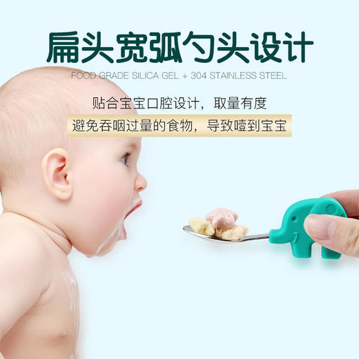 【一般贸易】加拿大马库斯叉勺碗套装宝宝食品级硅胶Marcus三合一辅食碗婴童专用 商品图3