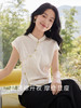 【专属特价】熙世界珠玉盘扣国风衬衫夏2025新款修身别致提花缎面新中式上衣 商品缩略图1