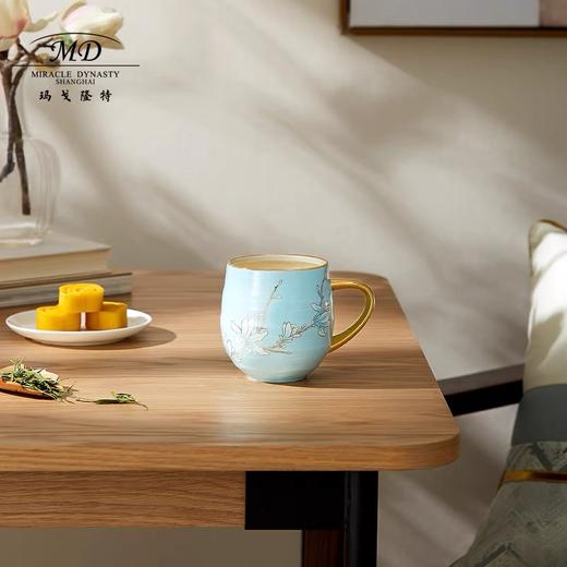 【6F】玛戈隆特玉兰花开骨瓷茶具马克杯奶杯早餐杯家用办公室杯子高颜值 商品图3