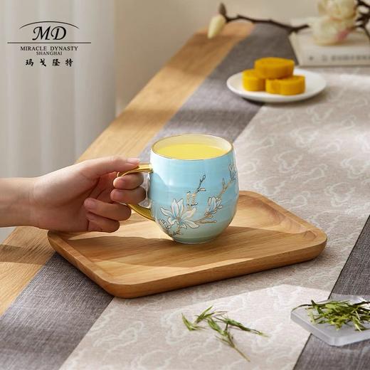【6F】玛戈隆特玉兰花开骨瓷茶具马克杯奶杯早餐杯家用办公室杯子高颜值 商品图1