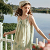 OLrain欧芮儿法式连衣裙女夏季2024年新款挂脖度假风宽松吊带长裙 商品缩略图1