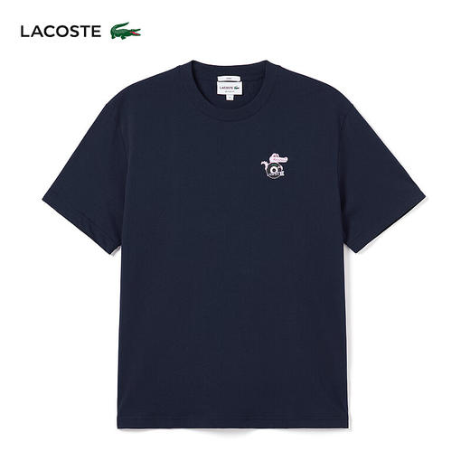 Lacoste法国鳄鱼夏日系列新款男女情侣T恤圆领舒适T恤TH8182-98 商品图1