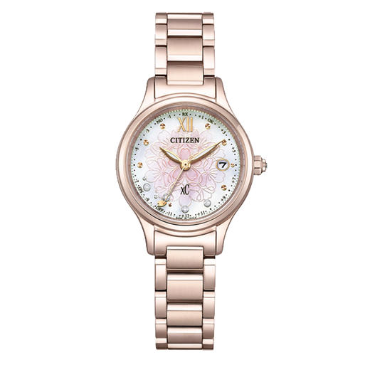 西铁城光动能电波女表舒博™钛镀樱花粉色ES9497-88X 商品图1