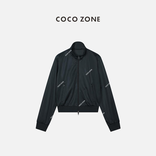 刘一一&COCOZONE早秋款小立领长袖螺纹下摆休闲外套春夏23C29626 商品图0