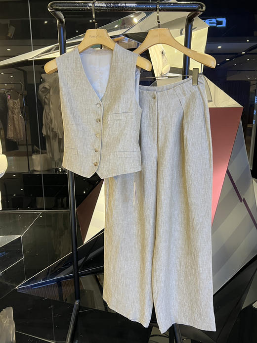 女士亚麻马甲 商品图1