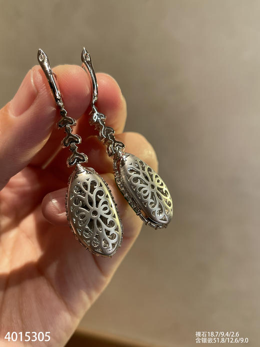 老坑玻璃种艳绿叶子耳坠【4015305】具体价格微信咨询 商品图8