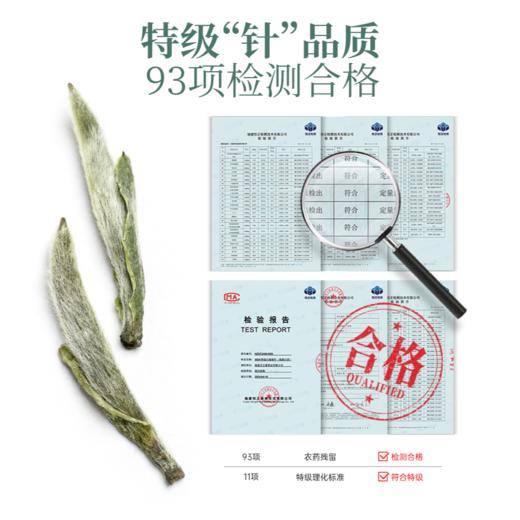 【年货】茶叶 白毫银针 白茶 春茶 福鼎白茶  茶饮 五虎 20g(10天装) 商品图5
