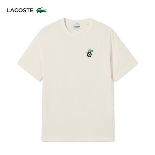 Lacoste法国鳄鱼夏日系列新款男女情侣T恤圆领舒适T恤TH8182-98 商品图10
