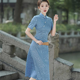 TQX10899法式A版连衣裙气质中式国风旗袍