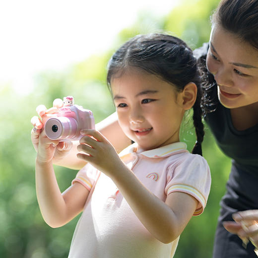 【成长礼物 定格美好瞬间】亿觅长镜头儿童相机 玉桂狗/库洛米数码小相机自由拍摄 赠32G内存卡+读卡器 商品图3