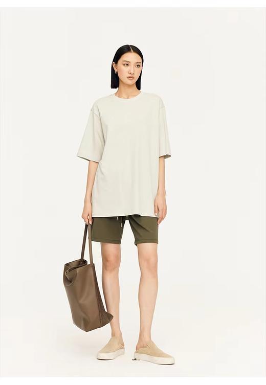 清货NO退 （样衣微脏）全棉宽松情侣纯色大版T恤短袖-喜出 商品图3