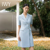 IWY/蓝色西装连衣裙短袖高级优雅名媛商务通勤医美职业ol工装裙子Q14236 商品缩略图1