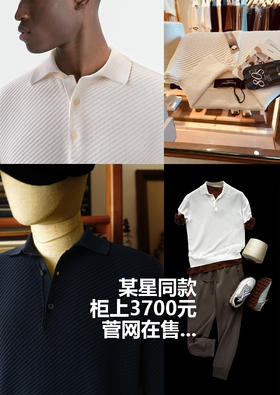 阿玛尼同款针织POLO衫