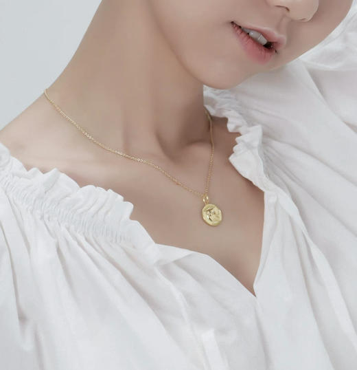 猫头鹰圆币项链 商品图1