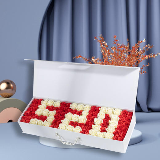 【礼盒装！不凋谢的玫瑰花】情人节520生日礼物送女朋友创意礼盒母亲节小礼品实用玫瑰香皂花，送给那个特别的她/他，一份创意礼盒表达你的爱意和心意。-ry 商品图2