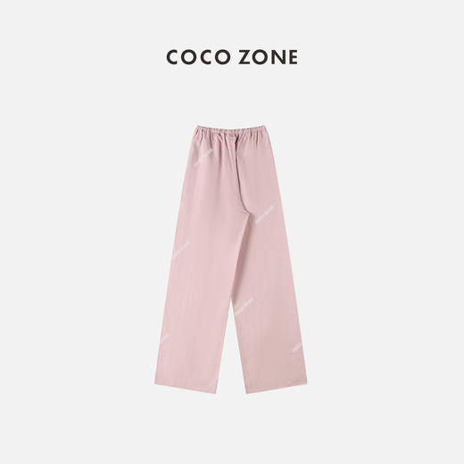 COCO ZONE 通勤风纯色休闲长裤松紧腰阔腿 23C18766 商品图1