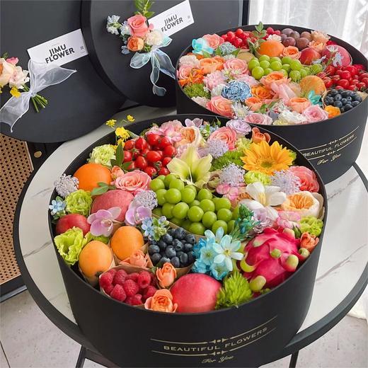 多巴胺水果鲜花花盒--送长辈送闺蜜送爱人生日花礼 商品图0