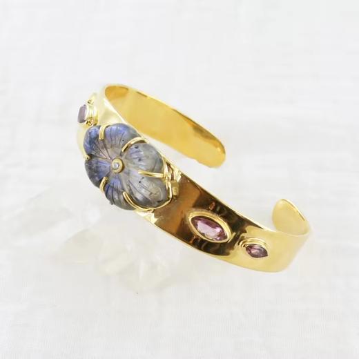 订购6周到｜Leticia Ponti-Manchette Camila-拉长石 手镯［法国设计师］ 商品图0