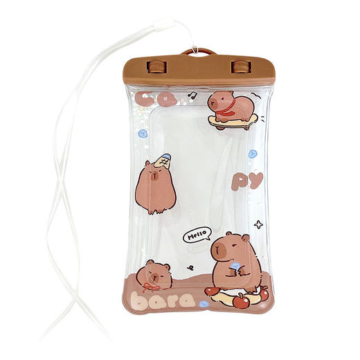 【防水神器！游泳潜水必备】软萌卡通，防水必备；屏幕触控，潜水无阻；多样尺寸，选你所需；透明材质，手机配戴，手握自如 商品图4