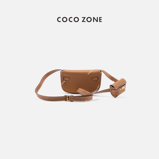 COCO ZONE2024新款女士二合一迷你斜挎包复古纯色包包CC2B0674 商品图0
