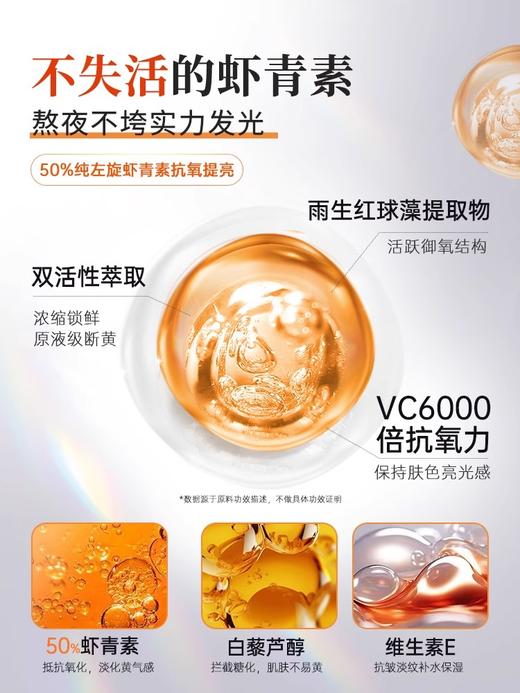 【28天改善暗黄、初老】虾青素精华液 30ml#虾青素双抗精华补水抗氧化熬夜暗沉去黄提亮紧致抗皱抗初老精华液 商品图3