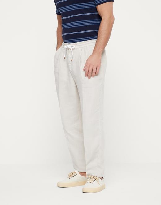 BC 初夏新款 男士 亚麻高奢简约抽绳休闲长裤 Z-11662 商品图4