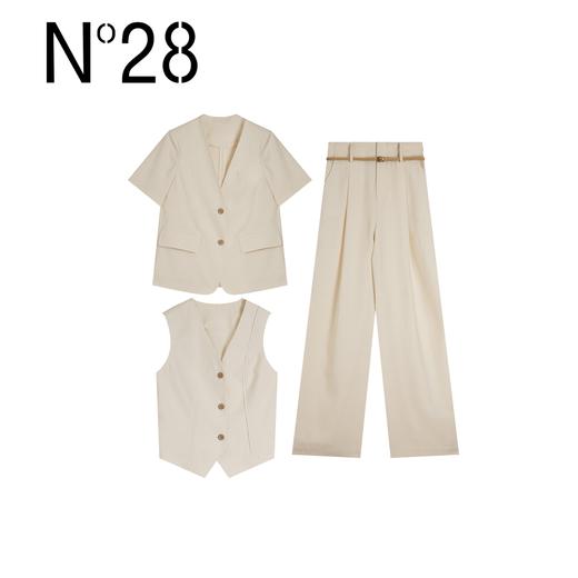 【破价】N°28【米兰】 夏季设计师三件套 短袖背心长裤套装8A23Z101 8A22B558 23ZH061 商品图5
