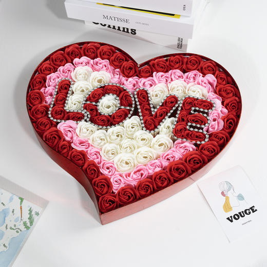【礼盒装！不凋谢的玫瑰花】情人节520生日礼物送女朋友创意礼盒母亲节小礼品实用玫瑰香皂花，送给那个特别的她/他，一份创意礼盒表达你的爱意和心意。-ry 商品图8