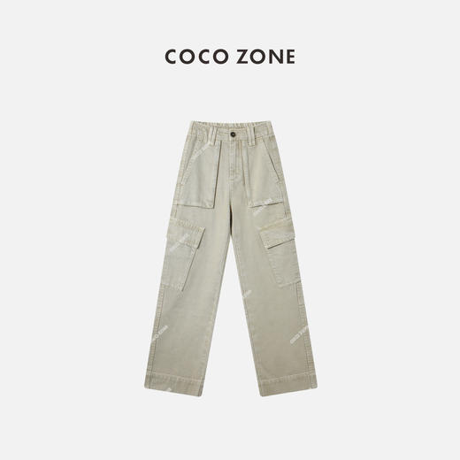 COCO ZONE"追风者“美式宽松口袋设计工装裤显瘦百搭直筒裤24C10318 商品图1