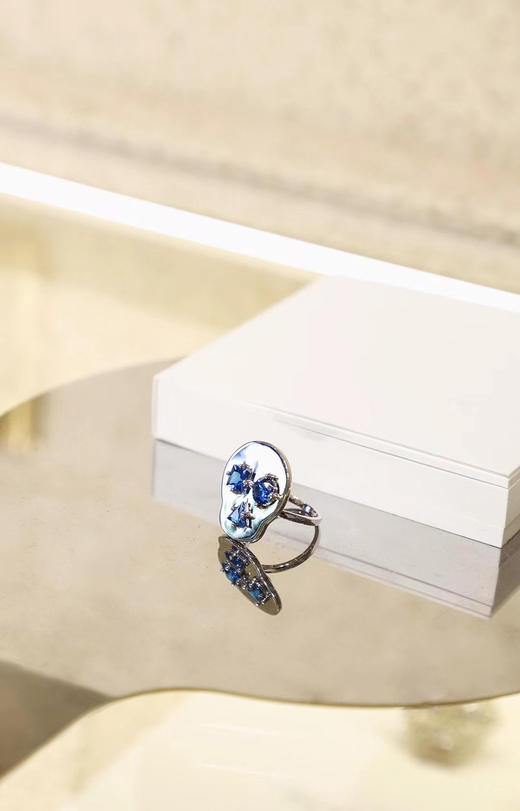 高少康银骷髅戒指 商品图0