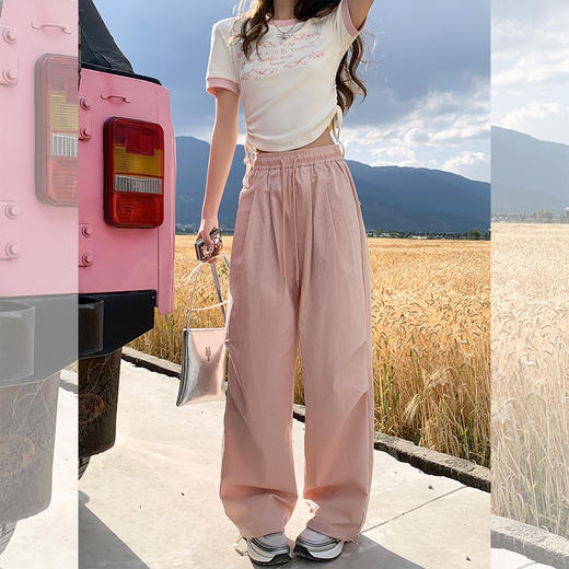 <曾小咸推荐>粉色短袖T恤  商品图1