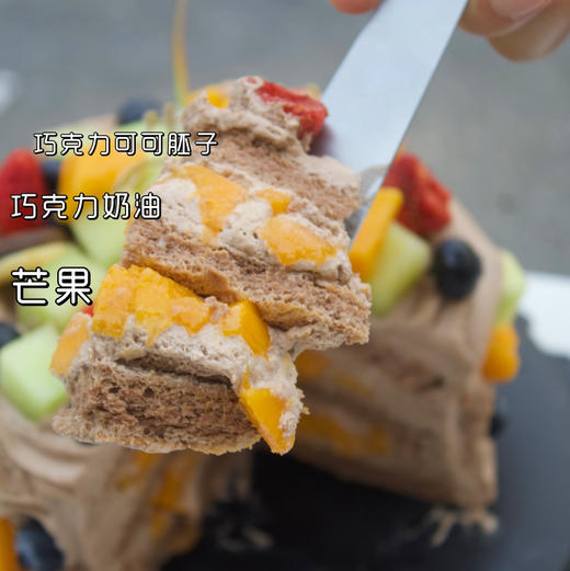 巧克力奶油水果蛋糕 商品图3