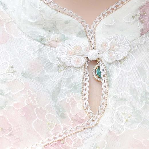 时尚印花气质优雅，旗袍连衣裙中长款A字裙QYM- LRX-MJE8833-Y 商品图3