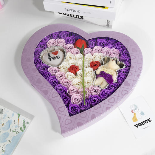 【礼盒装！不凋谢的玫瑰花】情人节520生日礼物送女朋友创意礼盒母亲节小礼品实用玫瑰香皂花，送给那个特别的她/他，一份创意礼盒表达你的爱意和心意。-ry 商品图6