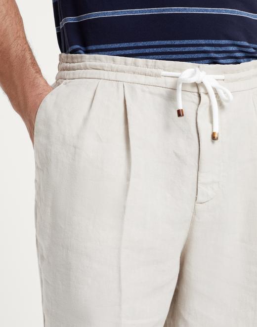 BC 初夏新款 男士 亚麻高奢简约抽绳休闲长裤 Z-11662 商品图5