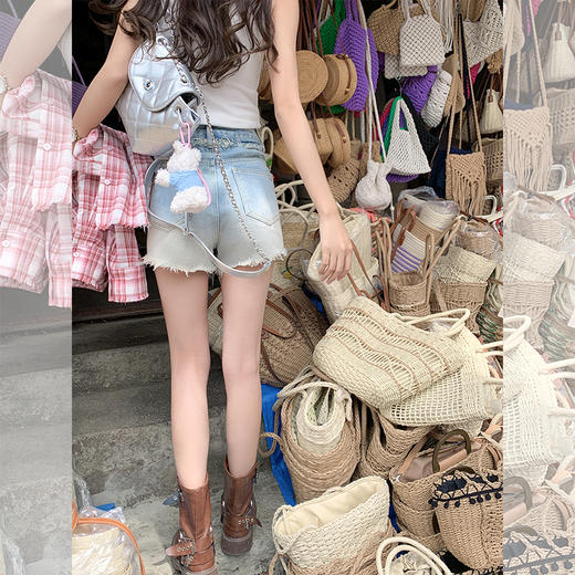 【129元任选2件】现货！渐变牛仔短裤 商品图4