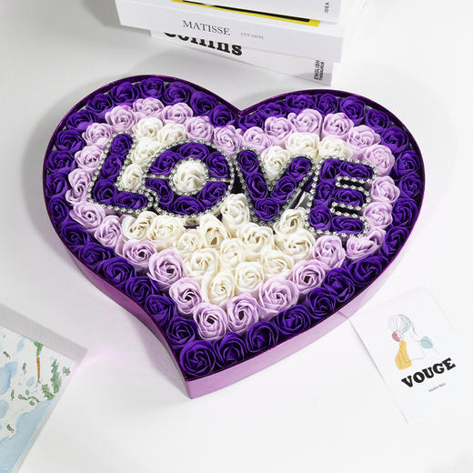 【礼盒装！不凋谢的玫瑰花】情人节520生日礼物送女朋友创意礼盒母亲节小礼品实用玫瑰香皂花，送给那个特别的她/他，一份创意礼盒表达你的爱意和心意。-ry 商品图7