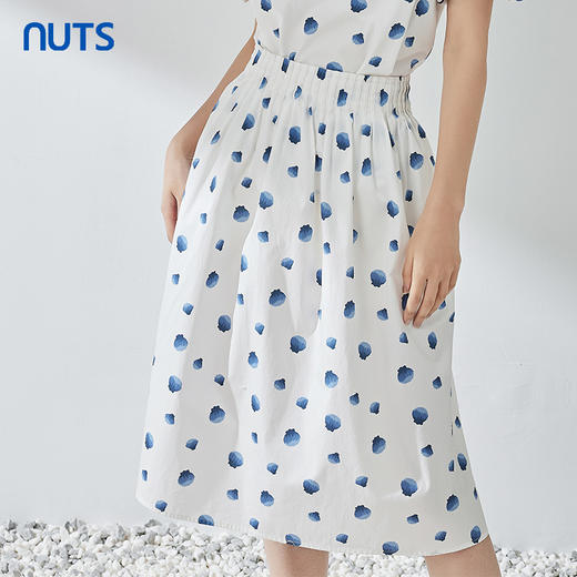NUTS时尚波点减龄半身长裙女324063177B 商品图3