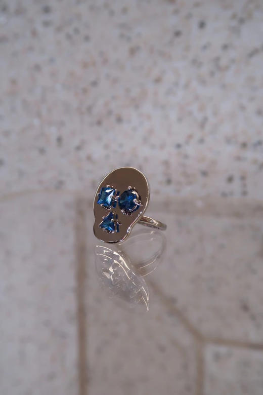 高少康银骷髅戒指 商品图1