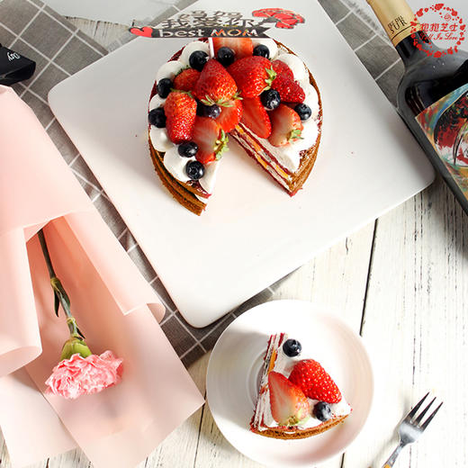 【母亲节系列】喜上“莓”梢裸蛋糕 商品图1