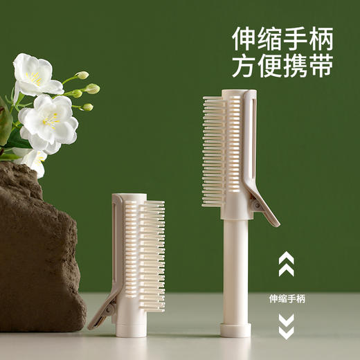 FaSoLa便携造型梳女专用二合一家用外出小巧梳子颅顶蓬松夹一体 商品图2