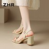 ZHR则则时装凉鞋女外穿2024新款洋气外出女鞋ins百搭超仙鞋子粗跟 商品缩略图9